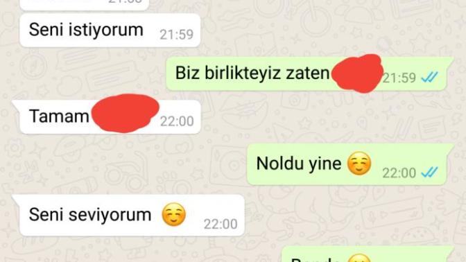 Sevgilim seni ıstiyorum yazdi e biz zaten sevgiliyiz nedenki (resimli)?