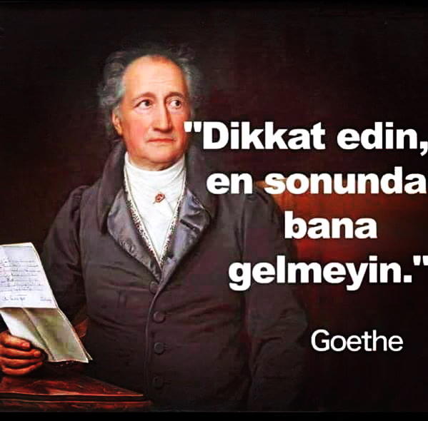 Göethe'nin bu sözü hakkında ne dusunuyorsunuz?