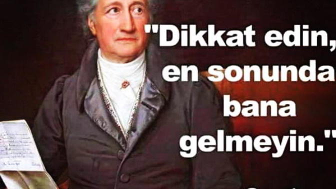 Göethe'nin bu sözü hakkında ne dusunuyorsunuz?