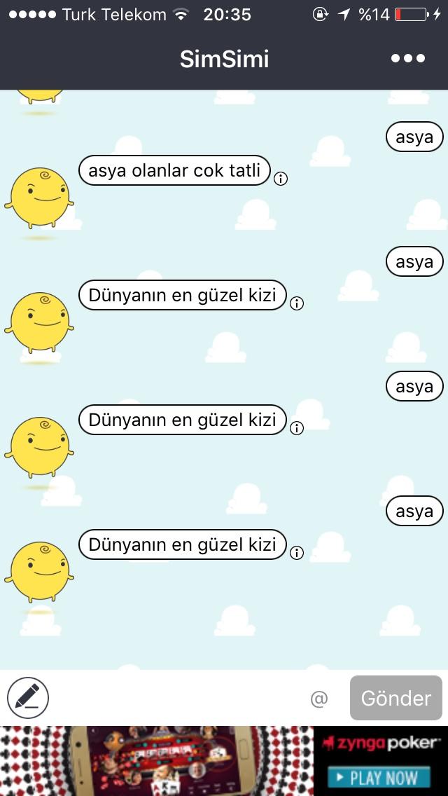 SimSimi'yi sever misiniz?