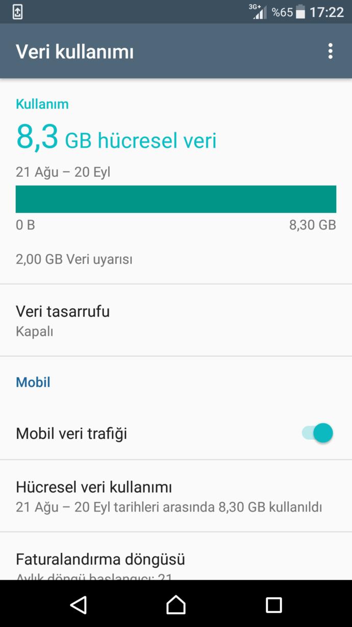 Telefonunuzda ayda kaç gb internet harcıyorsunuz?