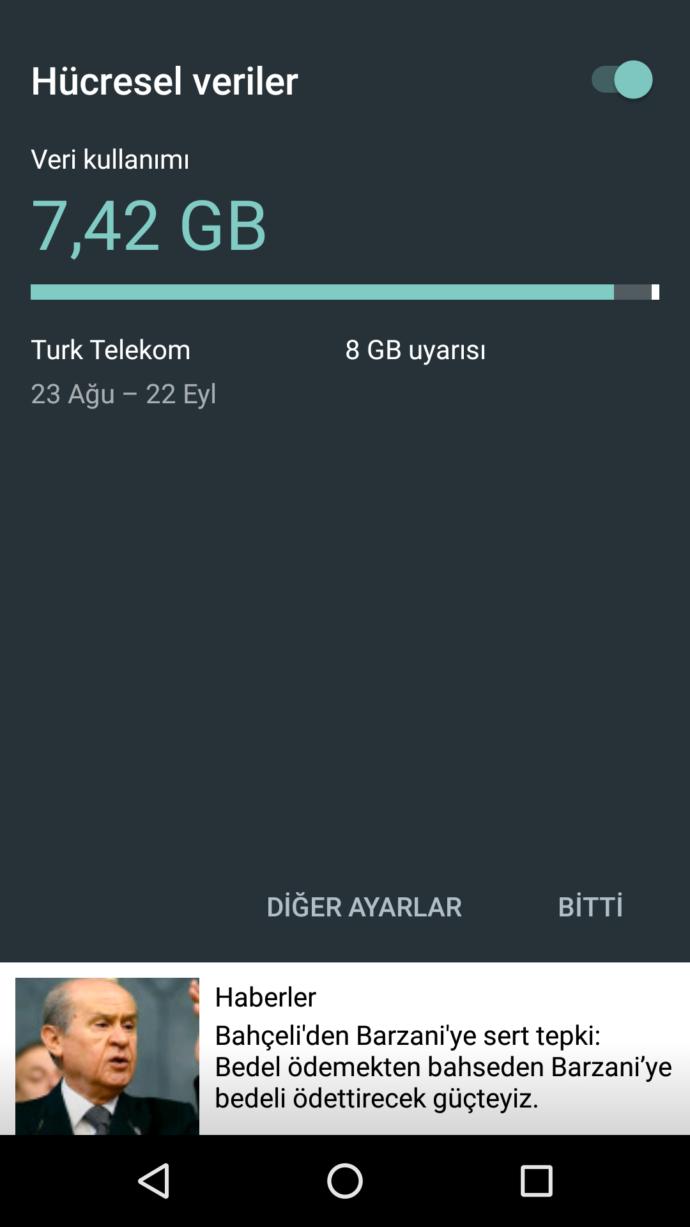Telefonunuzda ayda kaç gb internet harcıyorsunuz?