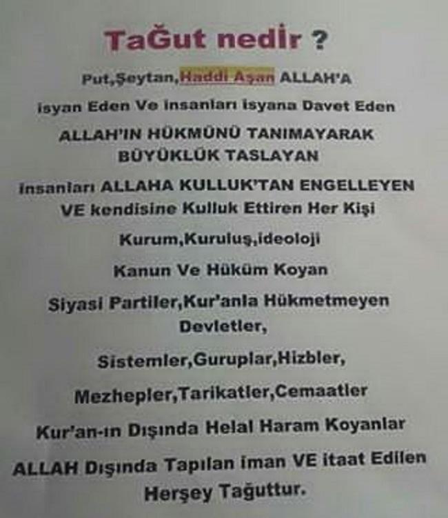 Tağut'u inkar imanın şartlarından birisidir. Peki siz Tağut'un anlamını biliyor musunuz?