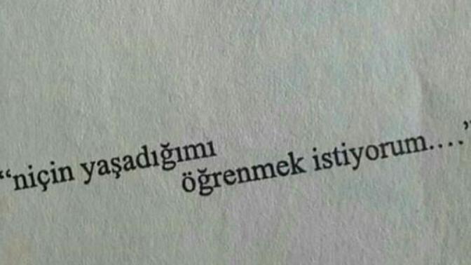 İnsanın yaşamak icin bir sebebi olmalı peki sizin sebebiniz ne?