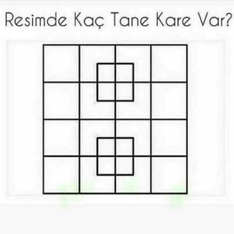 Resimde kaç tane kare var??