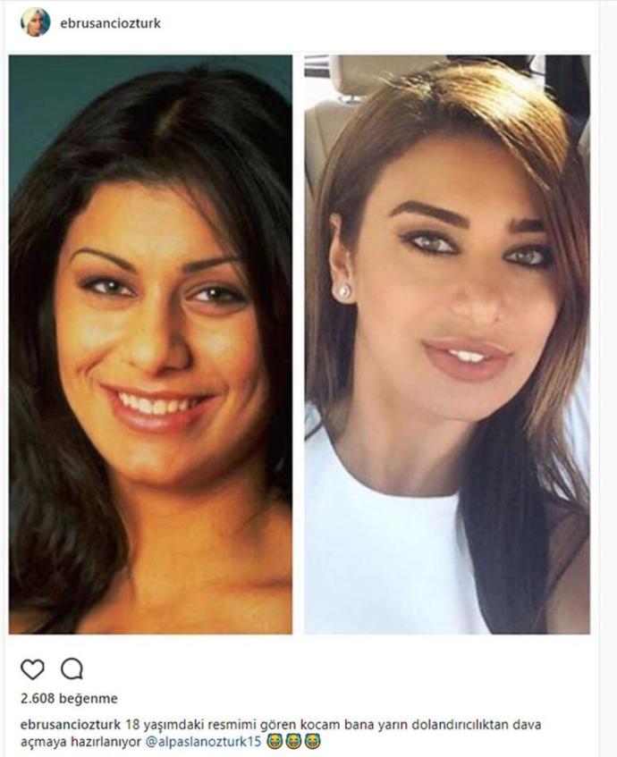 Manken Ebru Şancı'nın 18 yaşındaki halini gören eşi, Şancı'ya dava açmaya hazırlanıyormuş. Sizce eşi haklı mı?