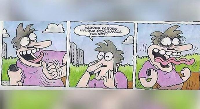 Size güzel bir karikatür attım nasıl buldunuz😀?
