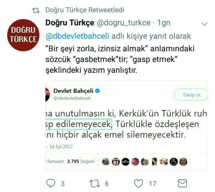 "Gasp etmek" mi, "gasbetmek" mi??