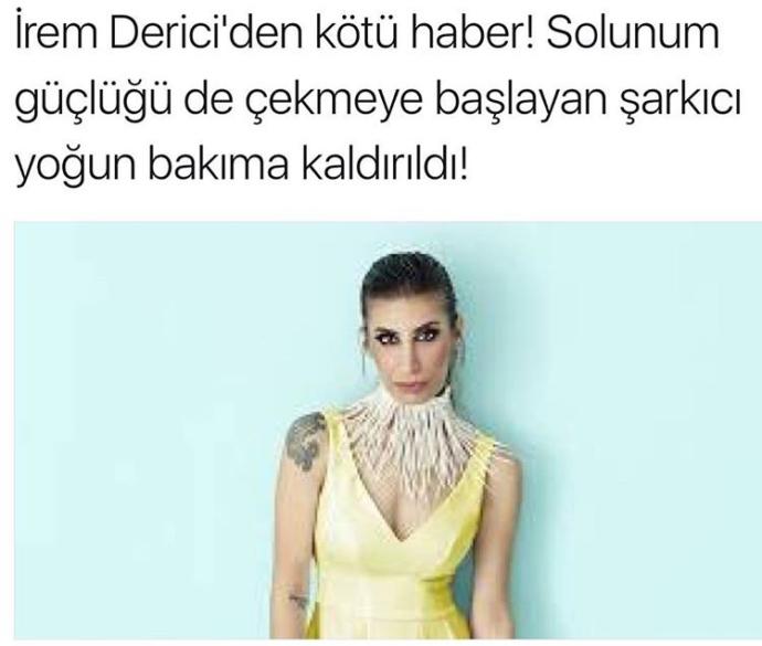 İrem Derici yoğun bakıma kaldırıldı, kilo vermekten bu duruma geldiğini düşünüyorum, sizce neden?