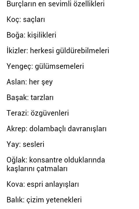 Burclarin en sevimli özellikleri nelerdir?