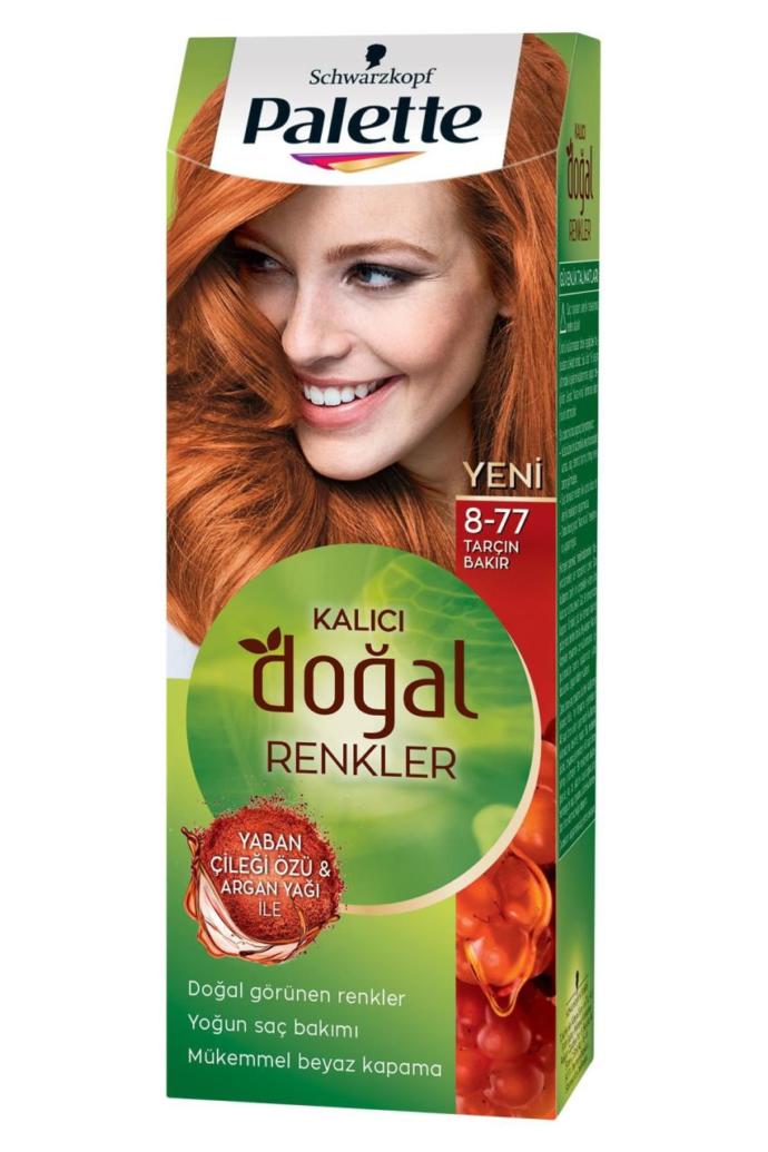 Palette tarçın bakır ve papatya sarısı karışımı