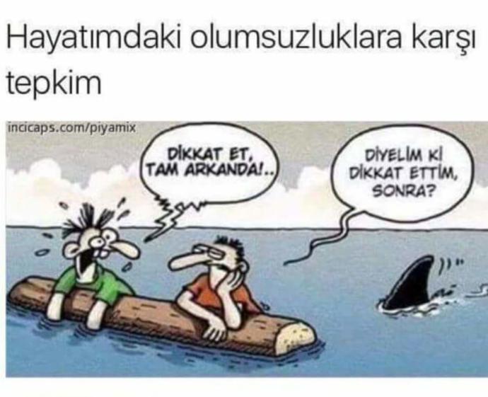 Diyelim ki dikkat ettim, sonra 😂?