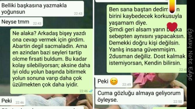 Sevgilimle bitti; ama ben onu çok seviyorum mesaj atsammi:(?