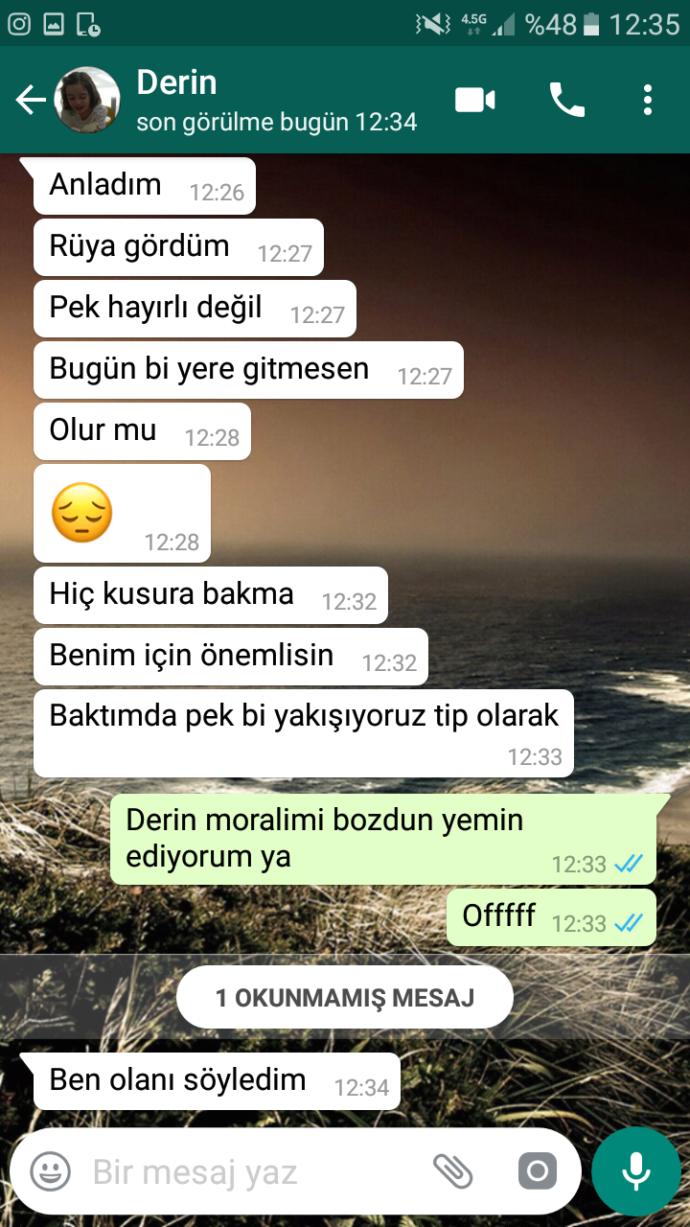 Platonik aşkım mesaj attı (RESIMLI) Sizce onu dinlemeli miyim?