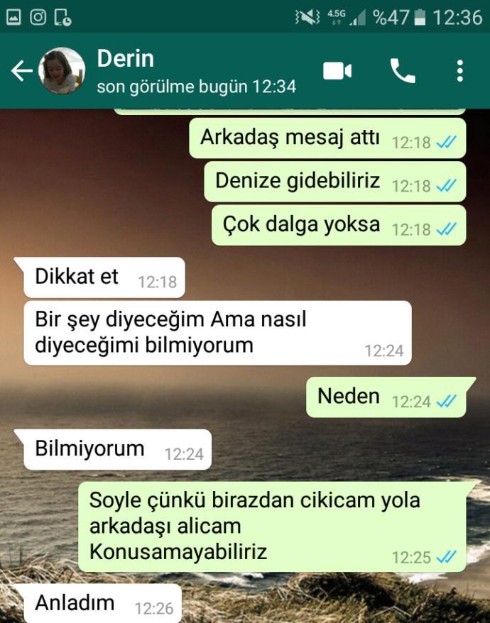 Platonik aşkım mesaj attı (RESIMLI) Sizce onu dinlemeli miyim?