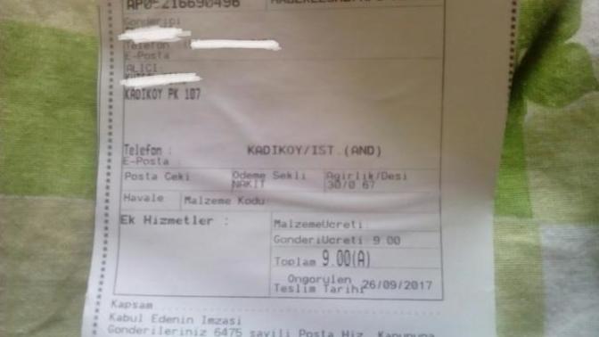 Ptt 'den İst. içine zarf yolladım aldıkları ücret normal mi?