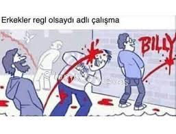 Erkekler bir anda regl olsa tepkileri nasıl olur?