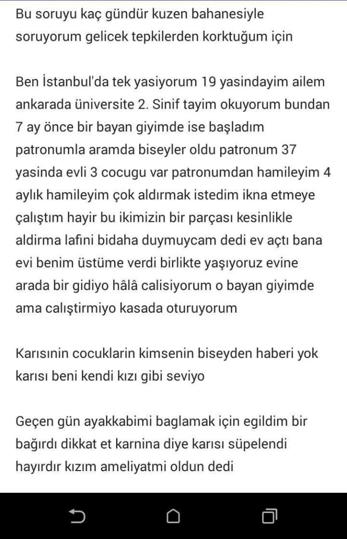 Evli adamdan hamile kalmış sizce ??