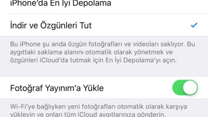 İPhone’da fotoğraflarımda ünlem işareti var ve netleşmiyor icloud alanı yeterli olduğu halde. Bu sorunu nasıl çözerim?