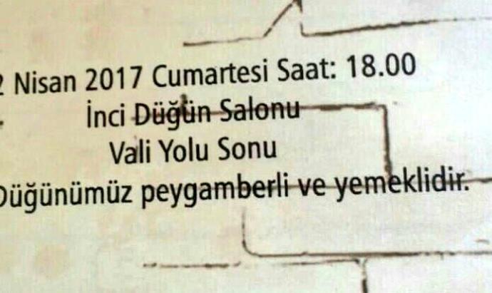 Düğün davetini arşa çıkaran peygamberli düğünün çıtasını aşmak için ne gibi yöntemler bulursunuz?