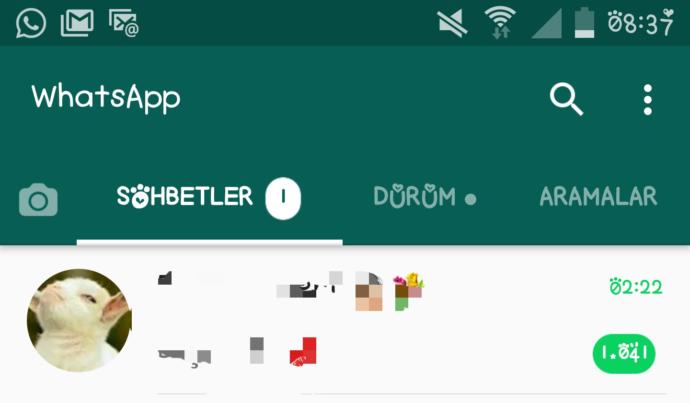 Whatsapp'ta aldığınız en çok bildirim sayısı kaçtı?