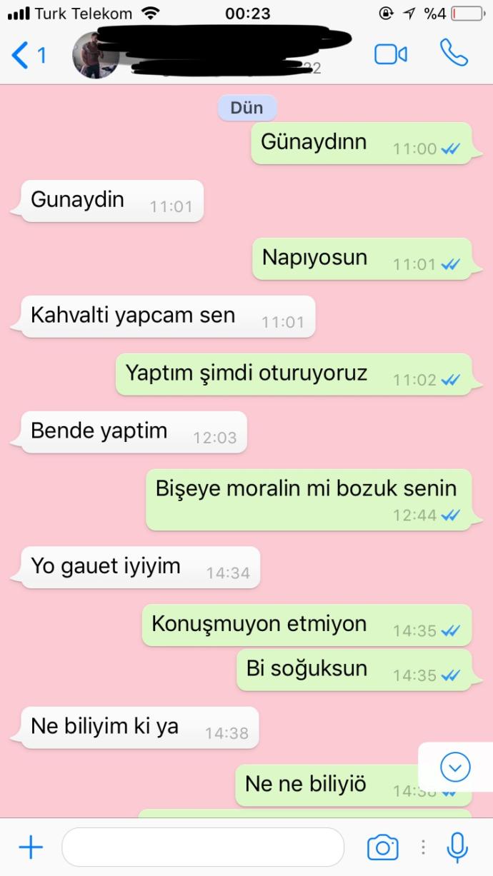 Konuşmaları okurmusunuz? Noluyo?