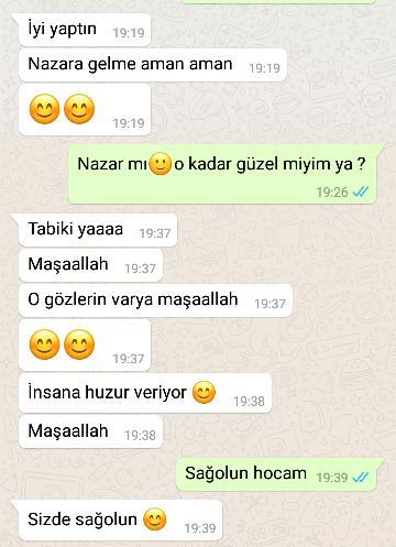Hocam bana mı yürüyor??