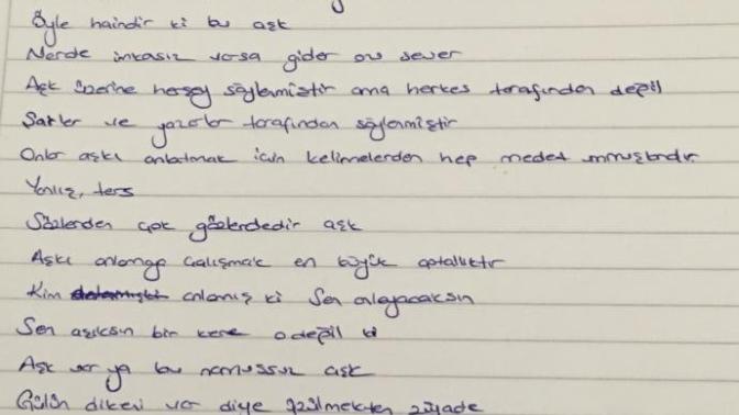 Sevdiğim biri var ve imkansız o beni sevmiyor sevdiğimi de bilmiyor anlatmak için bu yazı olur mu? ya da önerileriniz?