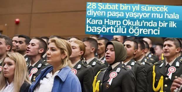 Türk silahli Kuvvetlerinde ilk başörtulu bayan hakkinda ne düşünüyorsunuz?