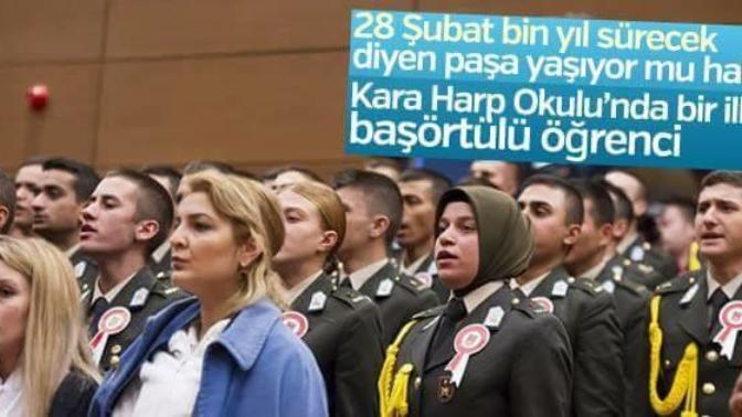 Türk silahli Kuvvetlerinde ilk başörtulu bayan hakkinda ne düşünüyorsunuz?