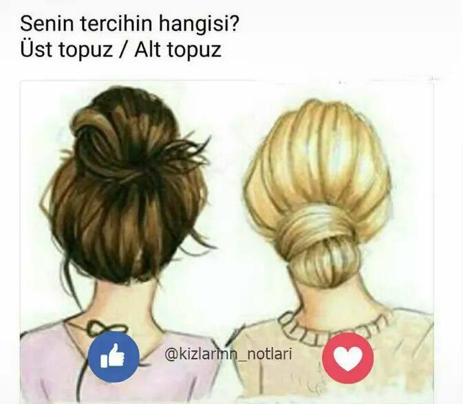 Kızlar Üst Topuz mu Alt Topuz mu Hangisini Tercih Edersiniz ?