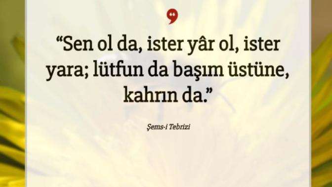 Sen ol da, ister yâr ol ister yara. Lütfun da başım üstüne, kahrın da !!! Dediğiniz birileri var mı?