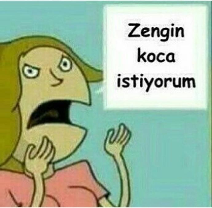 Zengin koca arayan bazı kızlar var, aşkı değersiz bulup zengine koşan kızlarımız için gelsin bu karikatür 😀, nasıl buldunuz?