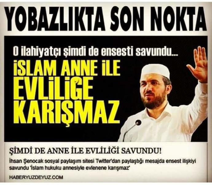 İslamcılar çıldırdı. "İslâm Anne ile evliliğe karışmaz." Habere bakar mısınız (resimli) ?