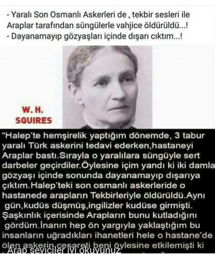 Arap İhanetini bir Hemşire gözünden Okudunuz mu ?