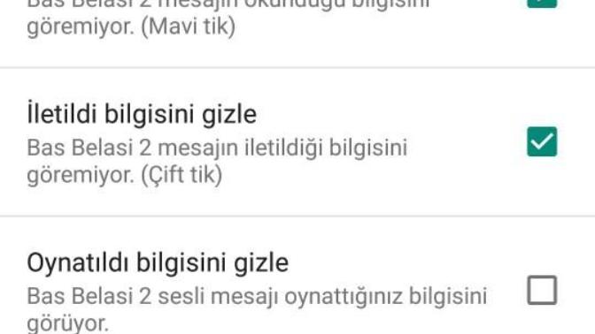 Kıskanç sevgili ve sevmediğim insanlar için harika whatsapp özelliği nasıl?