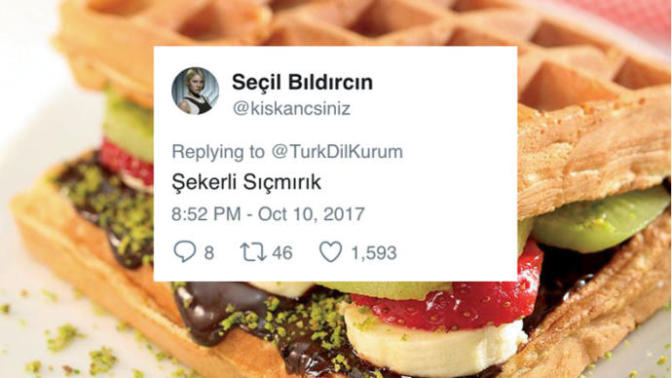 Waffle kelimesinin Türkçe karşılığı için gelen bombastik önerilerden senin favorin hangisi?
