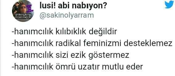 Hanımcılık kötü birşey mi sizce??