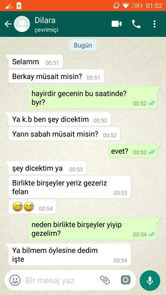 Kız bana teklif etti, çok mu sert oldu??