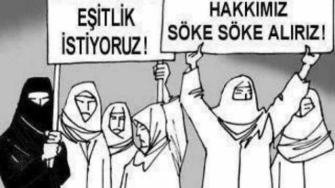 Mevcut düzene göre 4 koca kadınların hakkı değil mi?