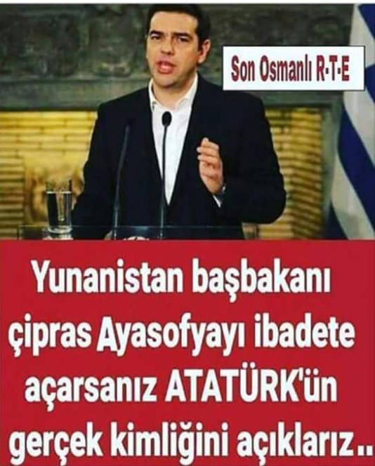 Yunanistan başbakanı çipras'ın atatürk hakkindaki sözleri için ne düşünüyorsunuz?