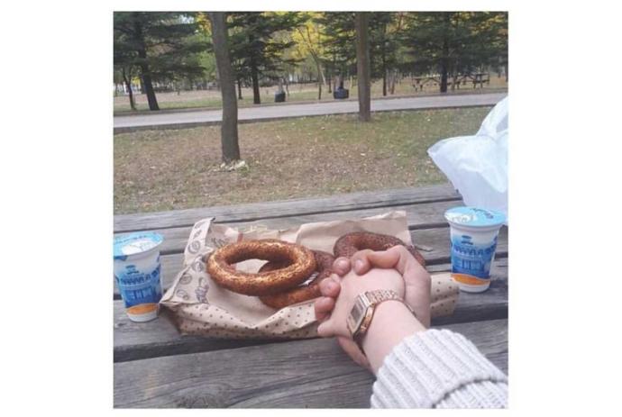 Sevgilinizle simit ayran yermisiniz?
