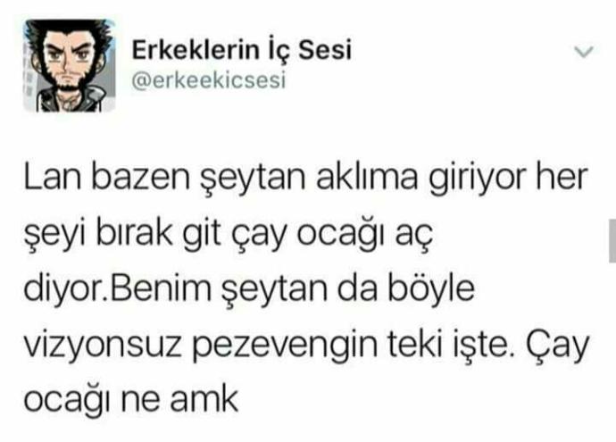 Offf canim sıkıldı hadi herkez cok guldugu bir espriyi soyler mi?