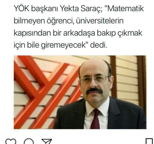 YÖK Başkanı Yekta Saraç'in yaptığı açıklama hakkında ne düşünüyorsunuz??
