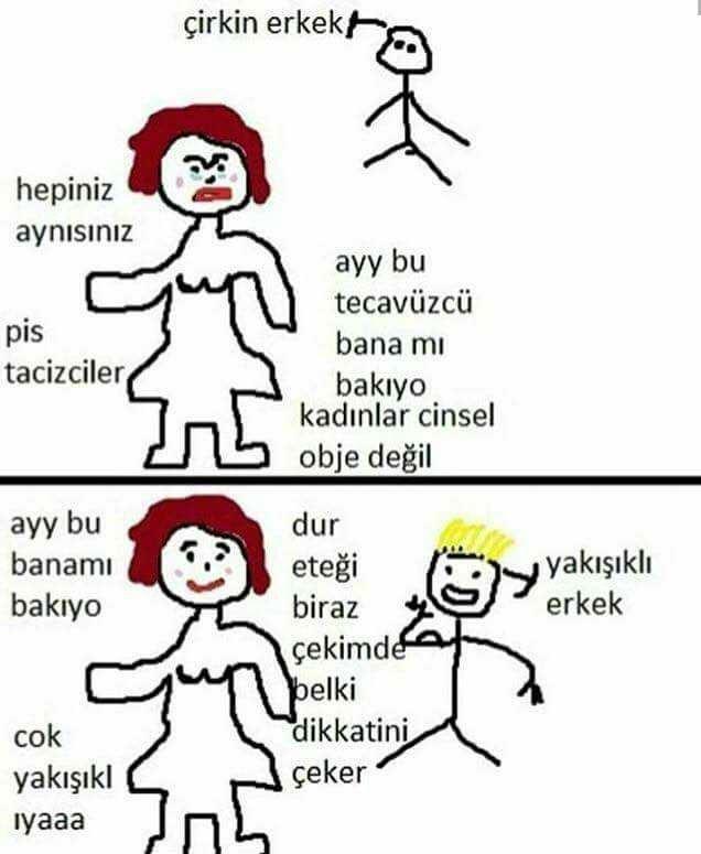 Azgın olan çirkin sapık, abaza oluyorda azhın olan yakışıkşı neden çapkın oluyor????