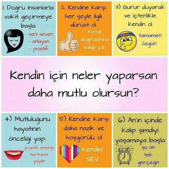 Kendin için ne yaparsan daha mutlu olursun ??