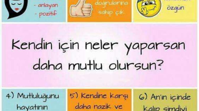 Kendin için ne yaparsan daha mutlu olursun?