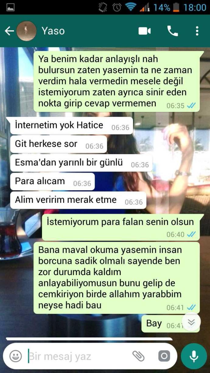 Sizce kim hakli 400 lira borç verdim kac ay gecti vermiyor?