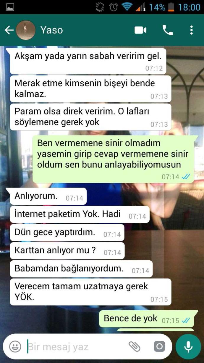 Sizce kim hakli 400 lira borç verdim kac ay gecti vermiyor?