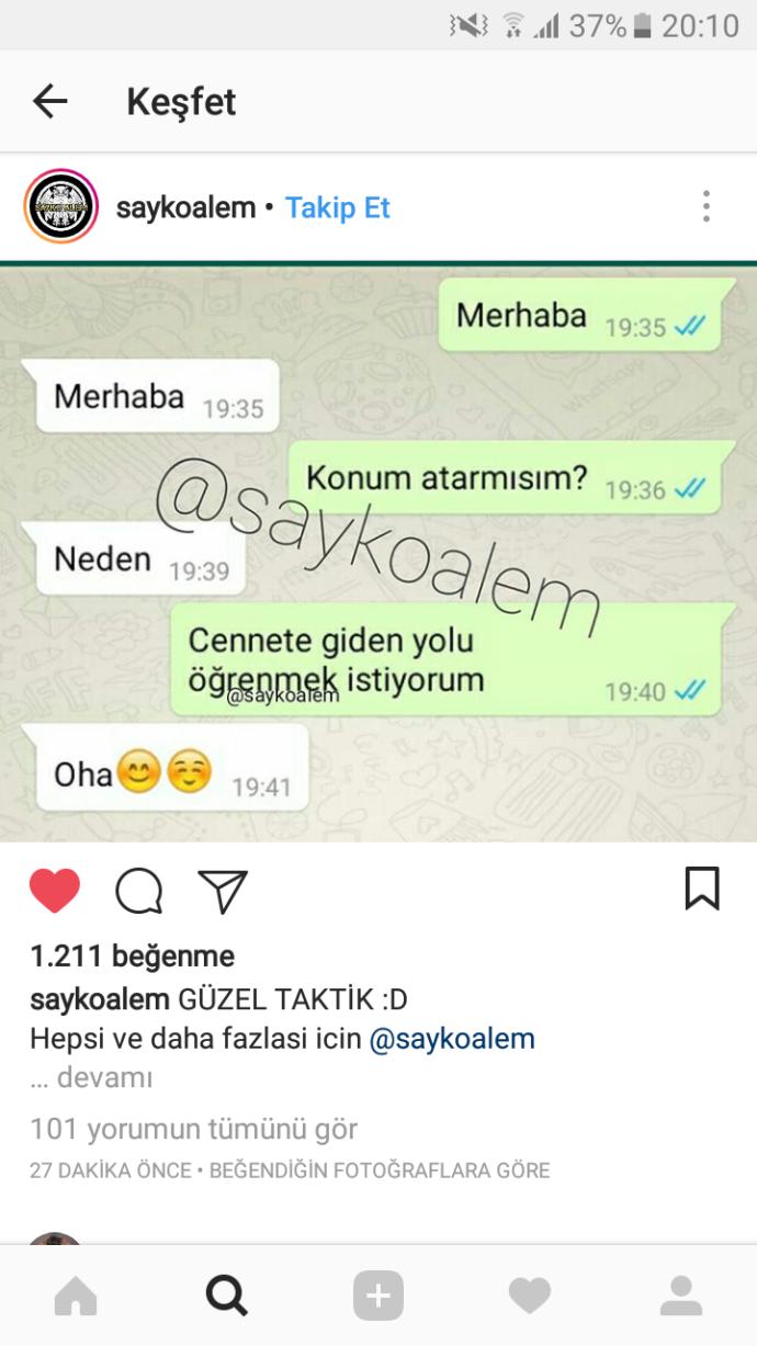 Bu şekilde bir iltifattan hoşlanır miydiniz?